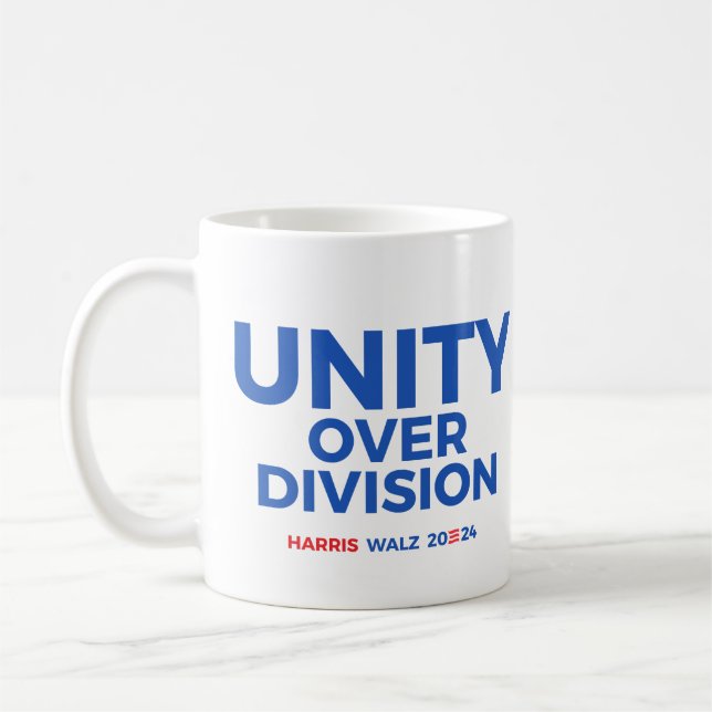 Mug Unité sur division - Harris Walz 2024 (Gauche)