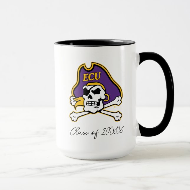 Mug Université de Caroline de l'Est | Pirates écus (Droite)