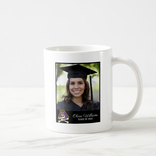 Mug Université de Caroline de l'Est | Pirates écus (Droite)