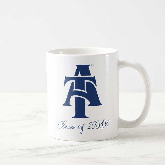 Mug Université d'État A&T de Caroline du Nord | Un log (Droite)