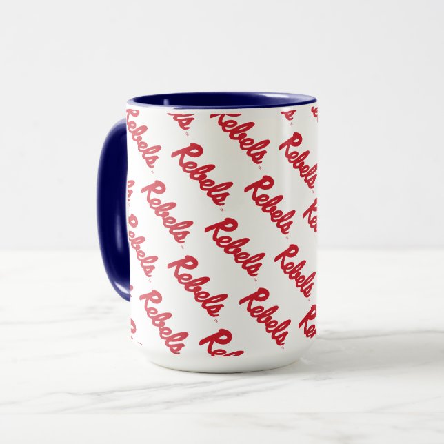 Mug Université du Mississippi | Script Rebels (Devant gauche)