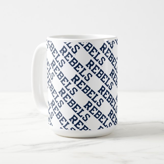 Mug Université du Mississippi | Wordmark Rebels (Devant gauche)