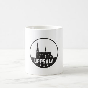 Mug Uppsala Suède City Skyline Cityscape Funny Cadeau