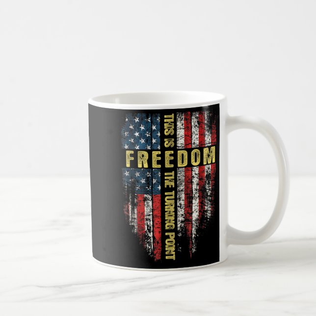 Mug Us Flag Patriotic - This Is The Turning Int Faith  (Droite)