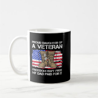 Mug Us Flag Proud Daughter Of A Veteran US Military Ve