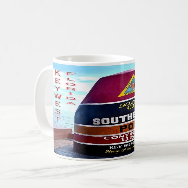 Mug US Florida - Key West - Bouée à pointe la plus au  (Devant gauche)