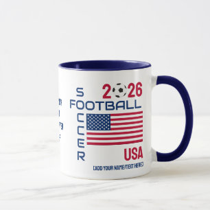 Mug US Soccer Custom 2026 TOUTE ANNÉE