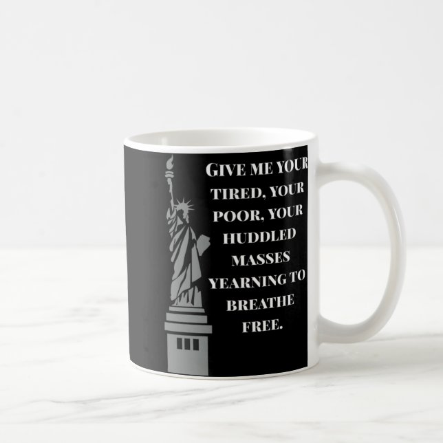Mug Usa New Colossus Statue Of Liberty Anti-racism  (Droite)