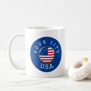 Mug - USA Personalized - Add your City Name