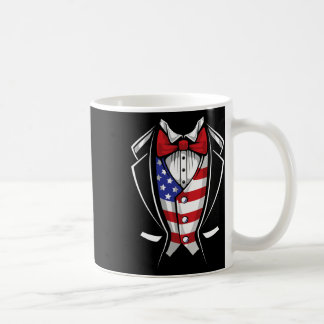 Mug Usa Suit Tuxedo Patriotique 4 juillet drapeau Amér