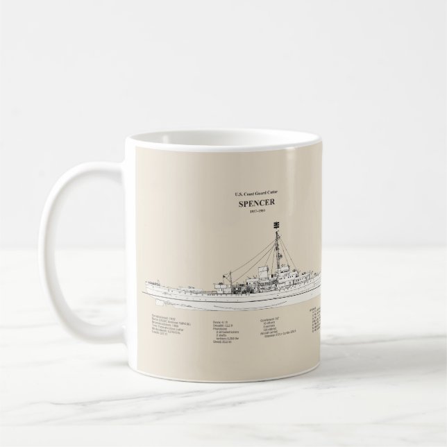 Mug USCG Cutter Spencer wpg-36 - SBD (Gauche)