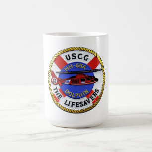 Mug USCG Lifesavers - Dauphin HH-65A