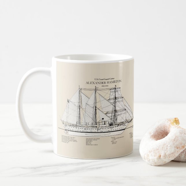 Mug USCGC Alexander Hamilton wix-272 - SBD (Avec donut)