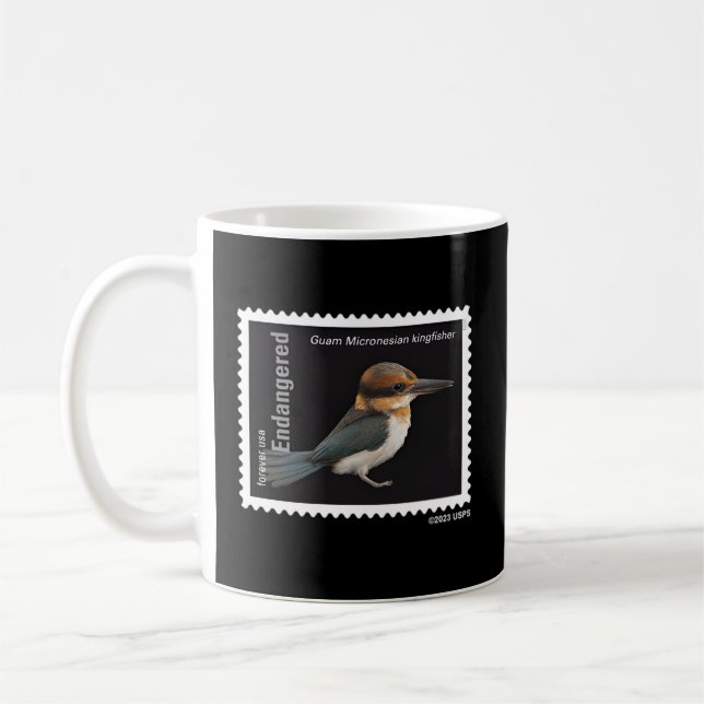 Mug Usps Espèces en voie de disparition Kingfisher Lef (Gauche)