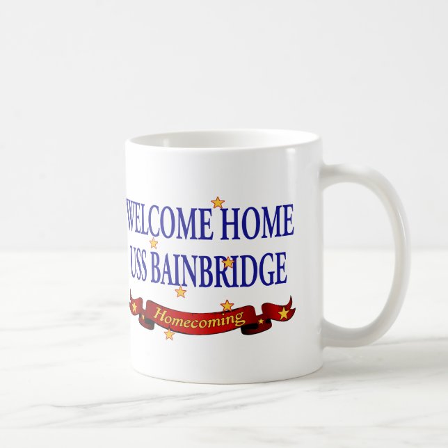 Mug USS à la maison bienvenu Bainbridge (Droite)