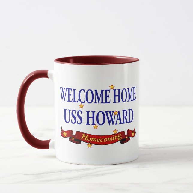 Mug USS à la maison bienvenu Howard (Gauche)