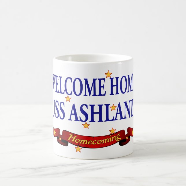 Mug USS Ashland à la maison bienvenu (Centre)