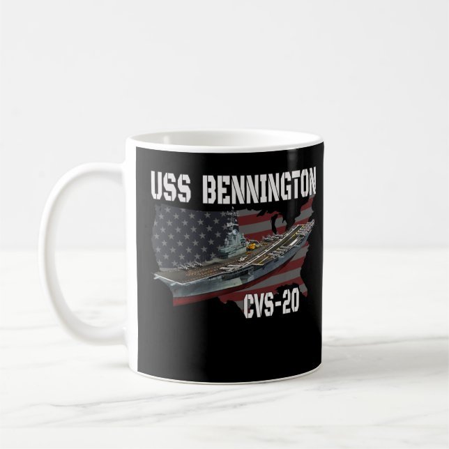 Mug USS Bennington CVS-20 Aircraft Carrier Vétérans (Gauche)