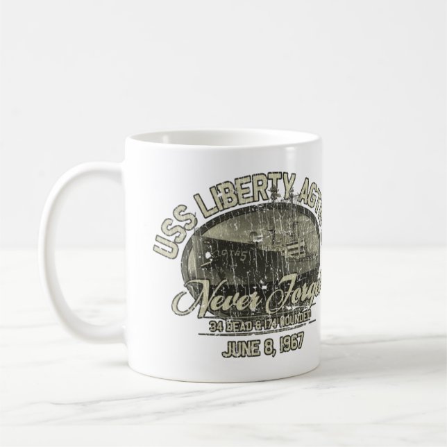 Mug USS Liberty AGTR-5 1967 (Gauche)