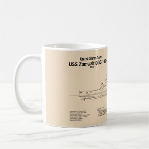 Mug USS Zumwalt - Plan directeur des navires SD