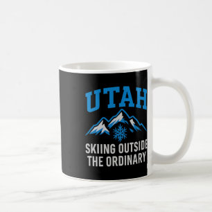 Mug Utah Ski en dehors du graphisme collégial ordinair