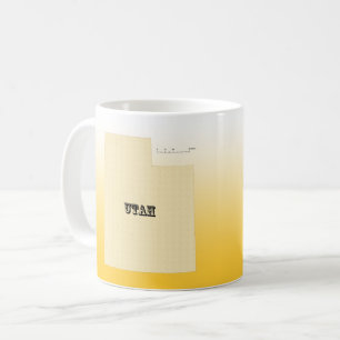 Mug - Utah State Map with City