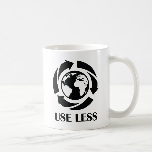 Mug Utiliser moins (Droite)