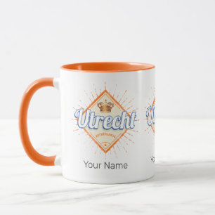 Mug Utrecht Pays-Bas City Souvenir Vintage néerlandais