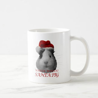 Mug Vacances de Noël de cobaye de porc du père noël