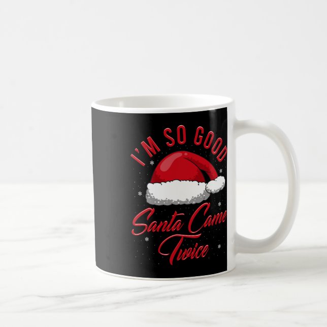 Mug Vacances de Noël Hilarié Naughty Nice Père Noël Ad (Droite)