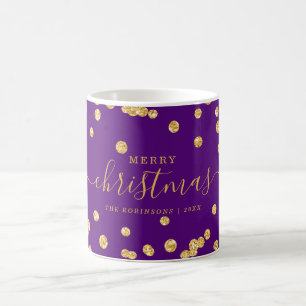 Mug Vacances de Noël OR simple Parties scintillant pou