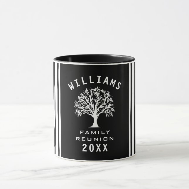 Mug Vacances d'été Route Voyage Cool Arbre Famille Réu (Centre)