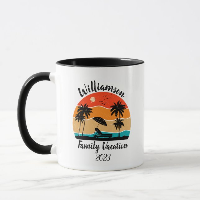 Mug Vacances familiales personnalisées (Gauche)