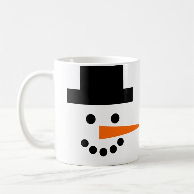 Mug Vacances hivernales face neige (Gauche)
