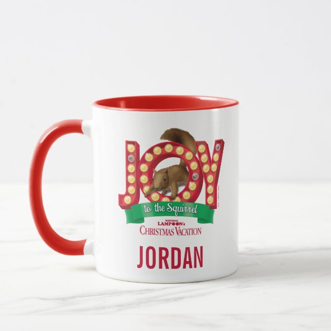 Mug Vacances Noël | Joie à l'écureuil (Gauche)