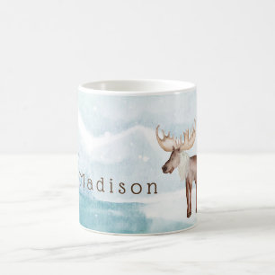 Mug Vacances personnalisées à l'orignal mou