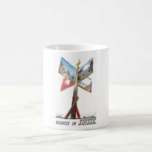 Mug Vacances vintages en Suisse