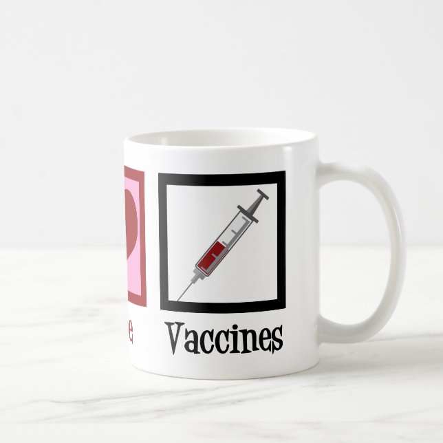 Mug Vaccins Peace Love (Droite)