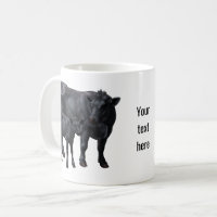 Vache Angus Noire et veau mignon