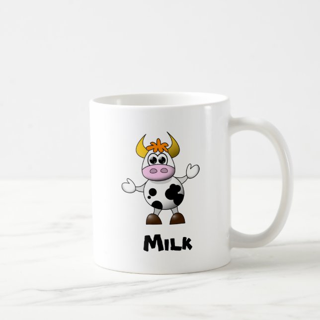 Mug Vache caricaturale drôle (Droite)