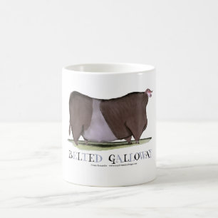 Mug vache ceinturée à Galloway, fernandes élégants