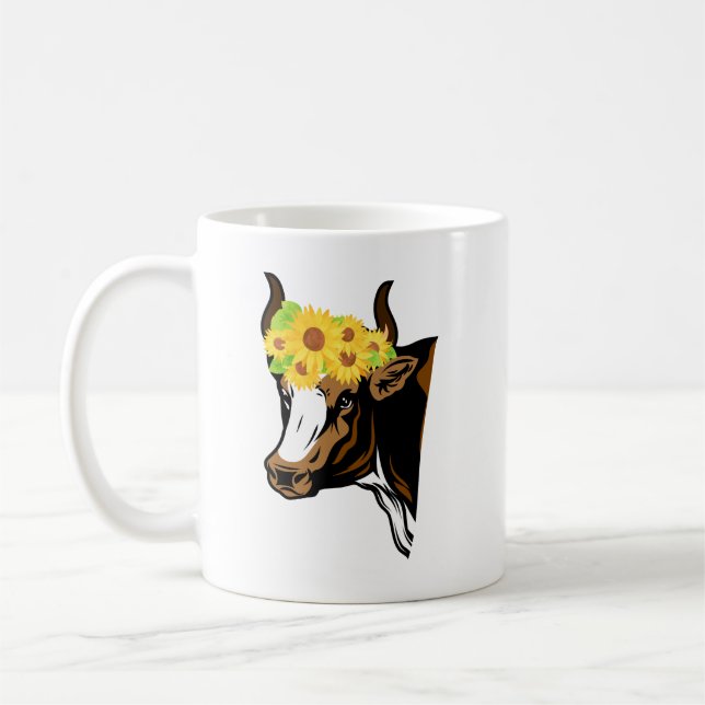 Mug Vache de tournesol (Gauche)