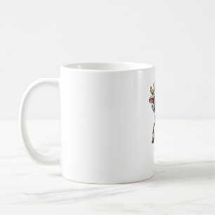 Mug Vache drôle qui fait le dab, vache mignonne qui fa