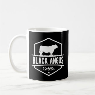 Mug Vache éleveur Angus noir bétail