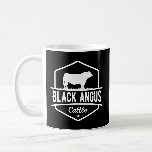 Mug Vache éleveur Angus noir bétail (Gauche)