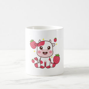 Mug Vache fraise, Vache mignonne, Animal de compagnie 