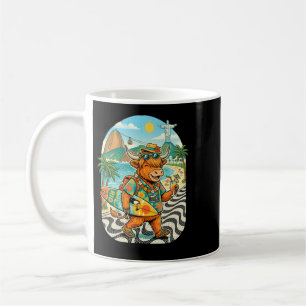 Mug Vache Highland drôle Brésil Rio Voyage Cowgirl
