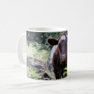 Mug Vache laitière de Shorthorn se refroidissant dans