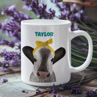 Vache mignonne avec cabot Personnalisé