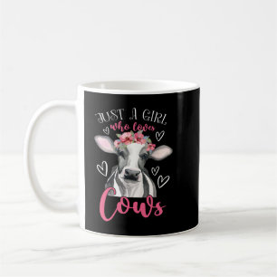 Mug Vache Moey Juste Une Fille Qui Aime Vaches Drôle F